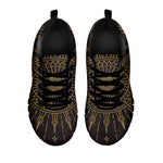 Sun All Seeing Eye Print Black Sneakers