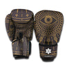 Sun All Seeing Eye Print Boxing Gloves