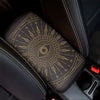 Sun All Seeing Eye Print Car Center Console Cover