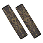 Sun All Seeing Eye Print Car Seat Belt Covers