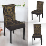 Sun All Seeing Eye Print Dining Chair Slipcover