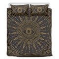 Sun All Seeing Eye Print Duvet Cover Bedding Set