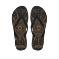 Sun All Seeing Eye Print Flip Flops