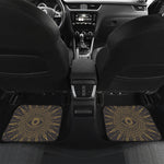 Sun All Seeing Eye Print Front and Back Car Floor Mats