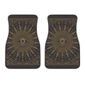 Sun All Seeing Eye Print Front Car Floor Mats