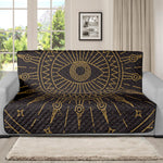 Sun All Seeing Eye Print Futon Protector