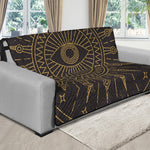 Sun All Seeing Eye Print Futon Protector