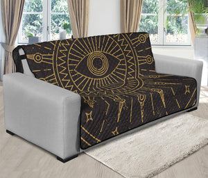 Sun All Seeing Eye Print Futon Protector