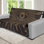 Sun All Seeing Eye Print Futon Protector