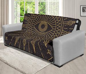 Sun All Seeing Eye Print Futon Protector