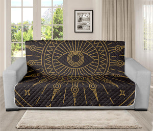 Sun All Seeing Eye Print Futon Protector