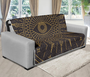 Sun All Seeing Eye Print Futon Protector