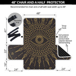 Sun All Seeing Eye Print Half Sofa Protector