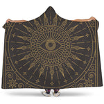 Sun All Seeing Eye Print Hooded Blanket