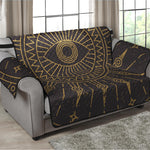 Sun All Seeing Eye Print Loveseat Protector