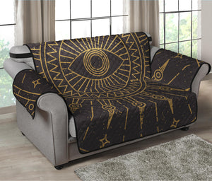 Sun All Seeing Eye Print Loveseat Protector