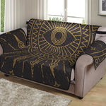 Sun All Seeing Eye Print Loveseat Protector