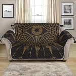 Sun All Seeing Eye Print Loveseat Protector