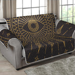 Sun All Seeing Eye Print Loveseat Protector