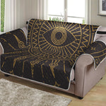 Sun All Seeing Eye Print Loveseat Protector