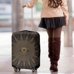 Sun All Seeing Eye Print Luggage Cover