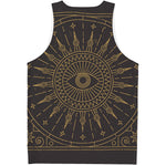 Sun All Seeing Eye Print Men's Tank Top