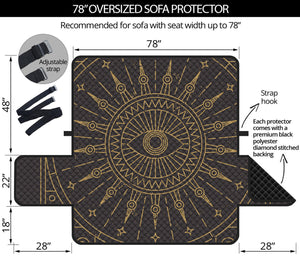 Sun All Seeing Eye Print Oversized Sofa Protector