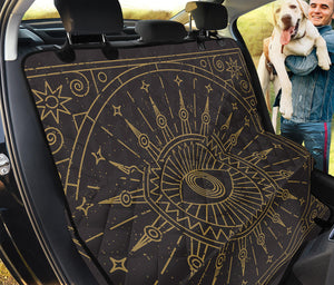 Sun All Seeing Eye Print Pet Car Back Seat Cover