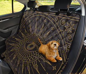 Sun All Seeing Eye Print Pet Car Back Seat Cover