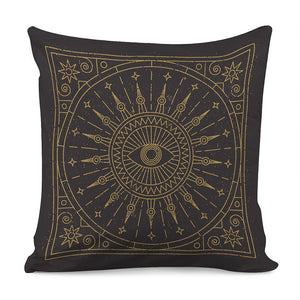 Sun All Seeing Eye Print Pillow Cover