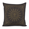 Sun All Seeing Eye Print Pillow Cover