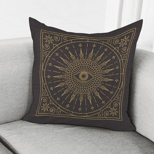 Sun All Seeing Eye Print Pillow Cover