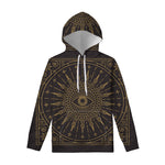 Sun All Seeing Eye Print Pullover Hoodie