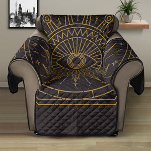 Sun All Seeing Eye Print Recliner Protector