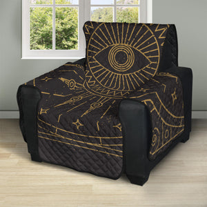 Sun All Seeing Eye Print Recliner Protector