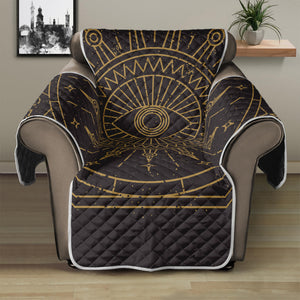 Sun All Seeing Eye Print Recliner Protector