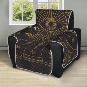 Sun All Seeing Eye Print Recliner Protector