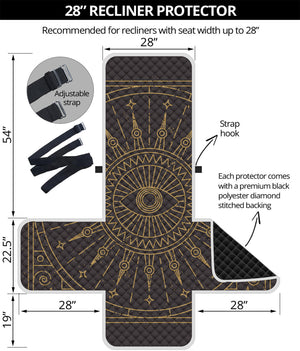 Sun All Seeing Eye Print Recliner Protector