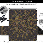 Sun All Seeing Eye Print Sofa Protector