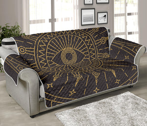 Sun All Seeing Eye Print Sofa Protector