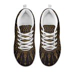 Sun All Seeing Eye Print White Sneakers