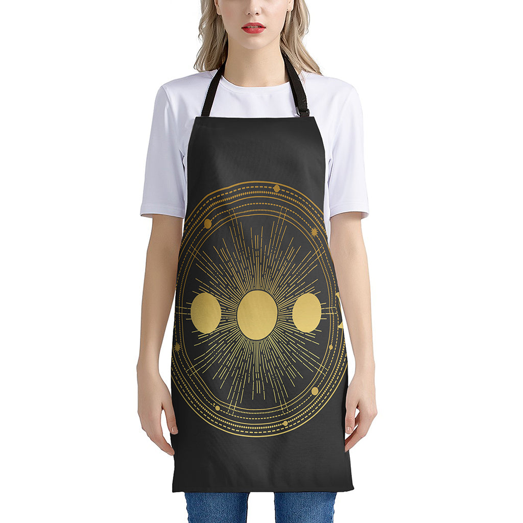 Sun And Moon Phase Print Apron