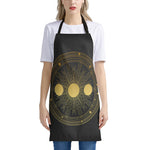 Sun And Moon Phase Print Apron