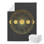 Sun And Moon Phase Print Blanket