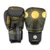 Sun And Moon Phase Print Boxing Gloves