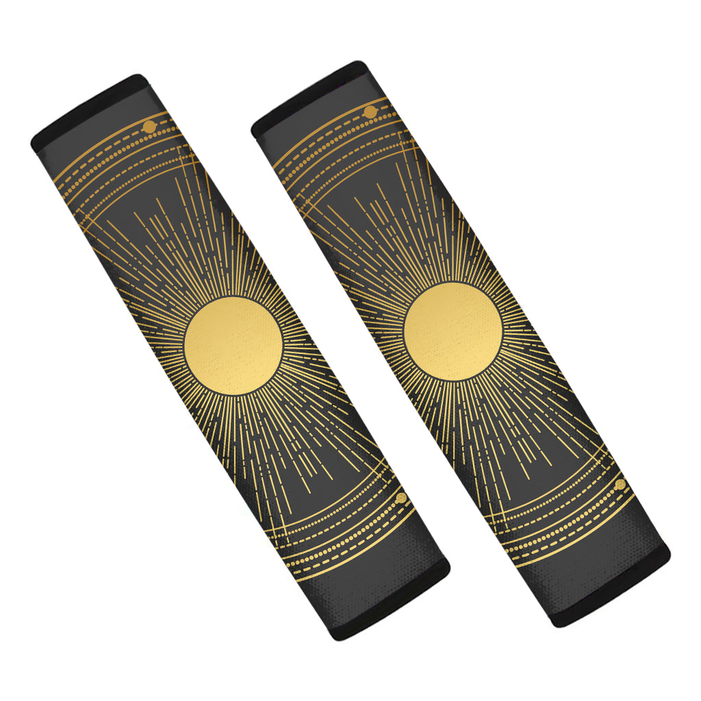 Sun And Moon Phase Print Car Seat Belt Covers
