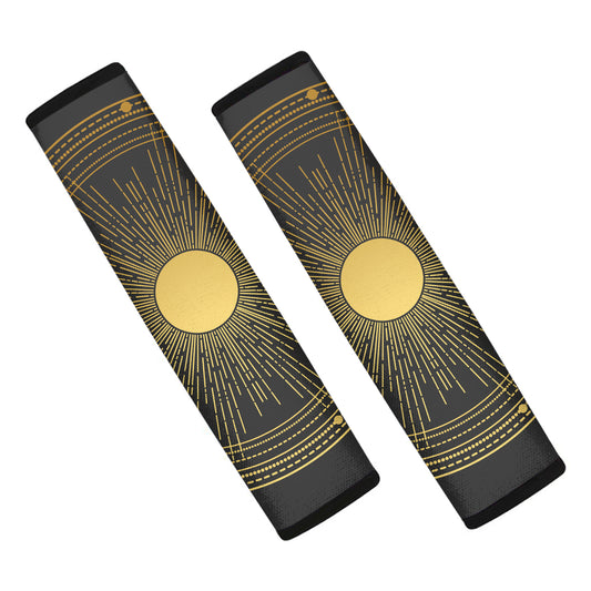 Sun And Moon Phase Print Car Seat Belt Covers