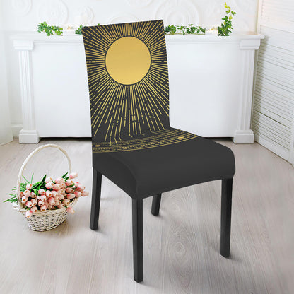 Sun And Moon Phase Print Dining Chair Slipcover