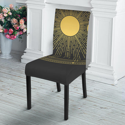 Sun And Moon Phase Print Dining Chair Slipcover