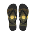 Sun And Moon Phase Print Flip Flops
